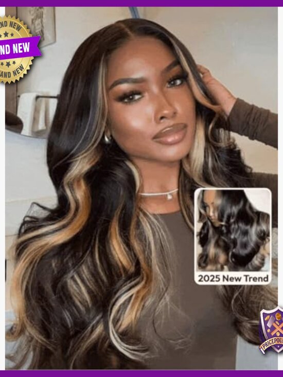 Pre-Cut Human Hair Wig Glueless HD Lace Closure Body Wave 18 Inch